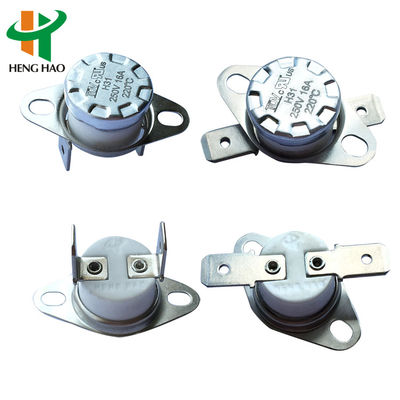 KSD301 Sıcaklık Denetleyicisi 100000 Dönem 0-250°C aralığı ve normalde kapalı/açık bağlantılar ile Bimetal Termostat