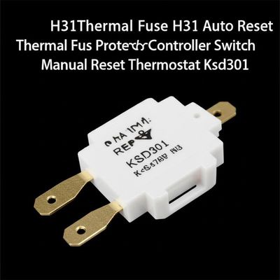 H31 Sıcak sigorta H31 Otomatik sıfırlama Sıcak sigorta koruyucu kontrolörü anahtarı El ile sıfırlama termostatı Ksd301