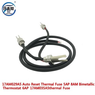 17AM029A5 Otomatik Yeniden Başlatma Termal Sigorta 5AP 8AM Bimetallik Termostat 6AP 17AM035A5 Termal Sigorta