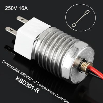 250V 16A Termostat KSD301 KSD301-V Sıcaklık Kontrolörü KSD301-R Sıcaklık Kontrolörü