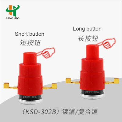 KSD302B KSD302A 250V 16A 53C Termal Kesme Anahtarı Kablo Makarası 63C Termostat için