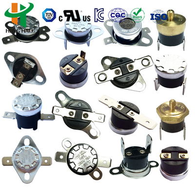 H31 Otomatik sıfırlama termal sigorta H31 Otomobil soğutma fanı için Bimetal termostat KSD301
